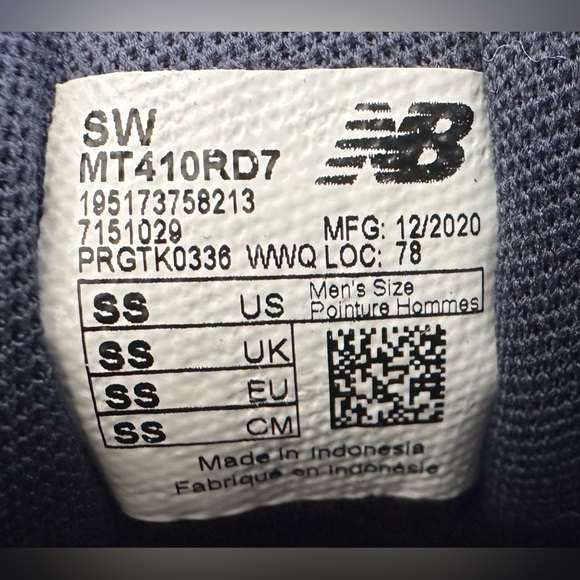 New Balance 410 Trail Dark Blue Orange Shoes MT410RD7 Men’s Size 9.5 NEW no tags - Picture 9 of 15